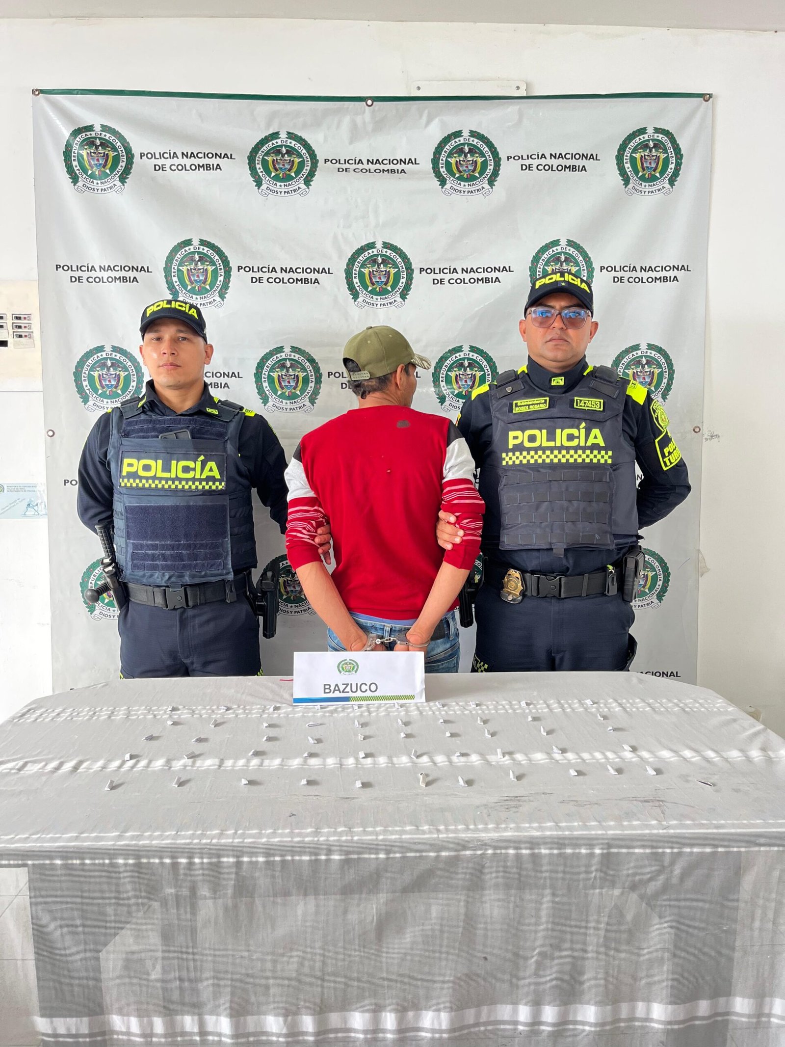 Capturado en zona rural de Belalcázar un hombre con 51 dosis de presunto bazuco