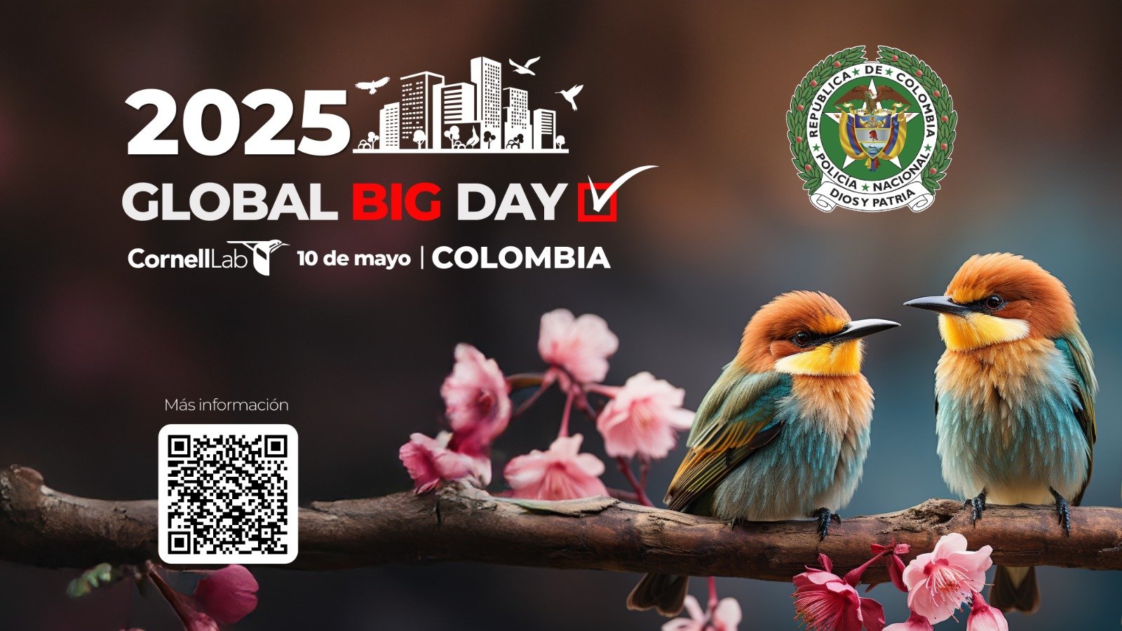 Caldas se une al Global Big Day 2025: Policía de Turismo garantiza seguridad durante la jornada de avistamiento de aves